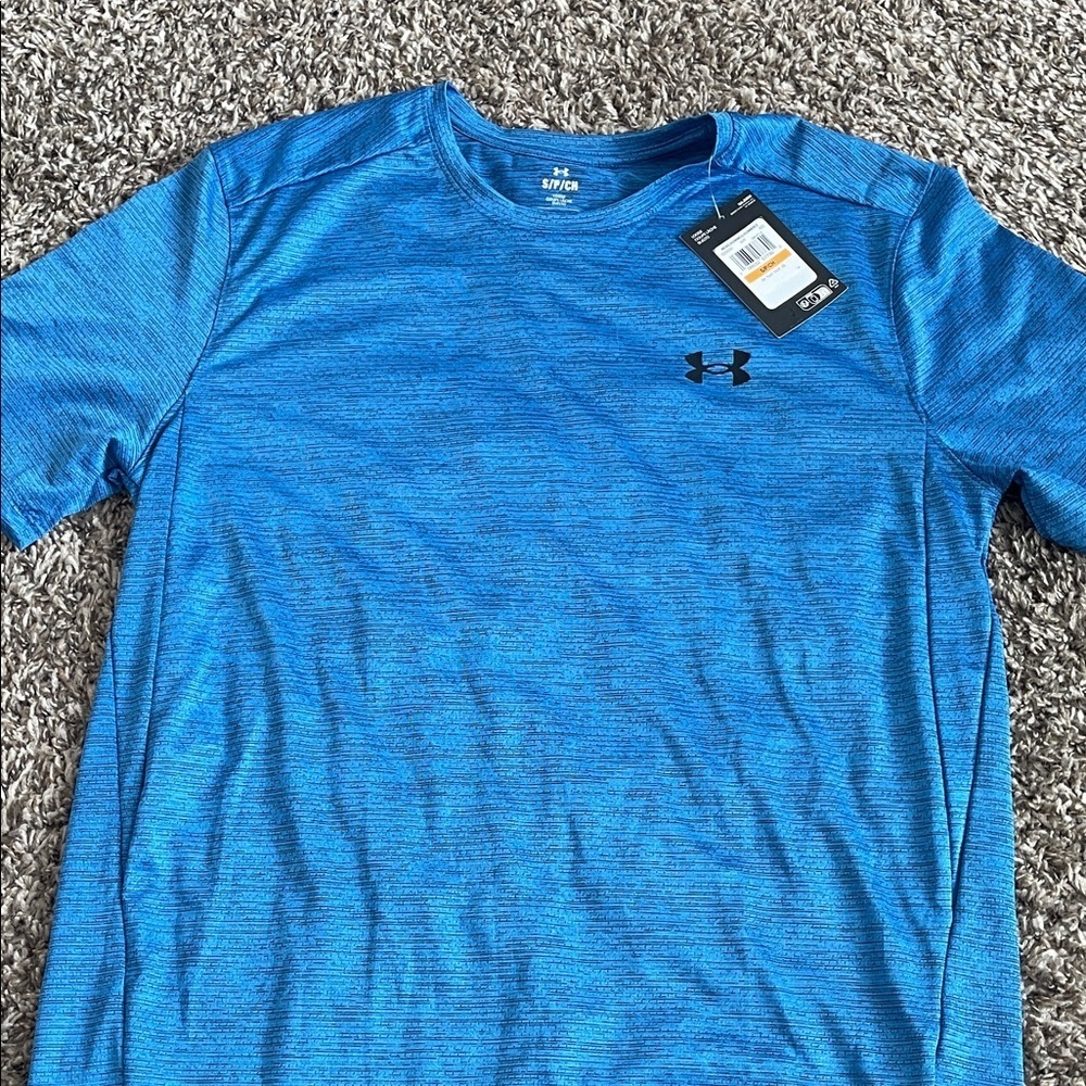 Under Armour Men's Heathered Blue Tee